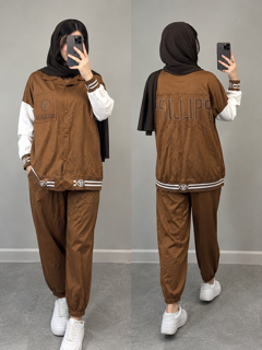 ست شومیز شلوار زنانه و دخترانه نخی بیرون پوش